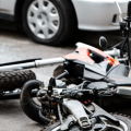 What causes the majority of motorcycle accidents?