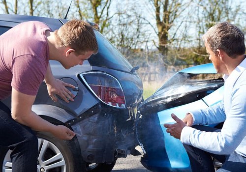 Who usually decides who was at fault in a car crash?